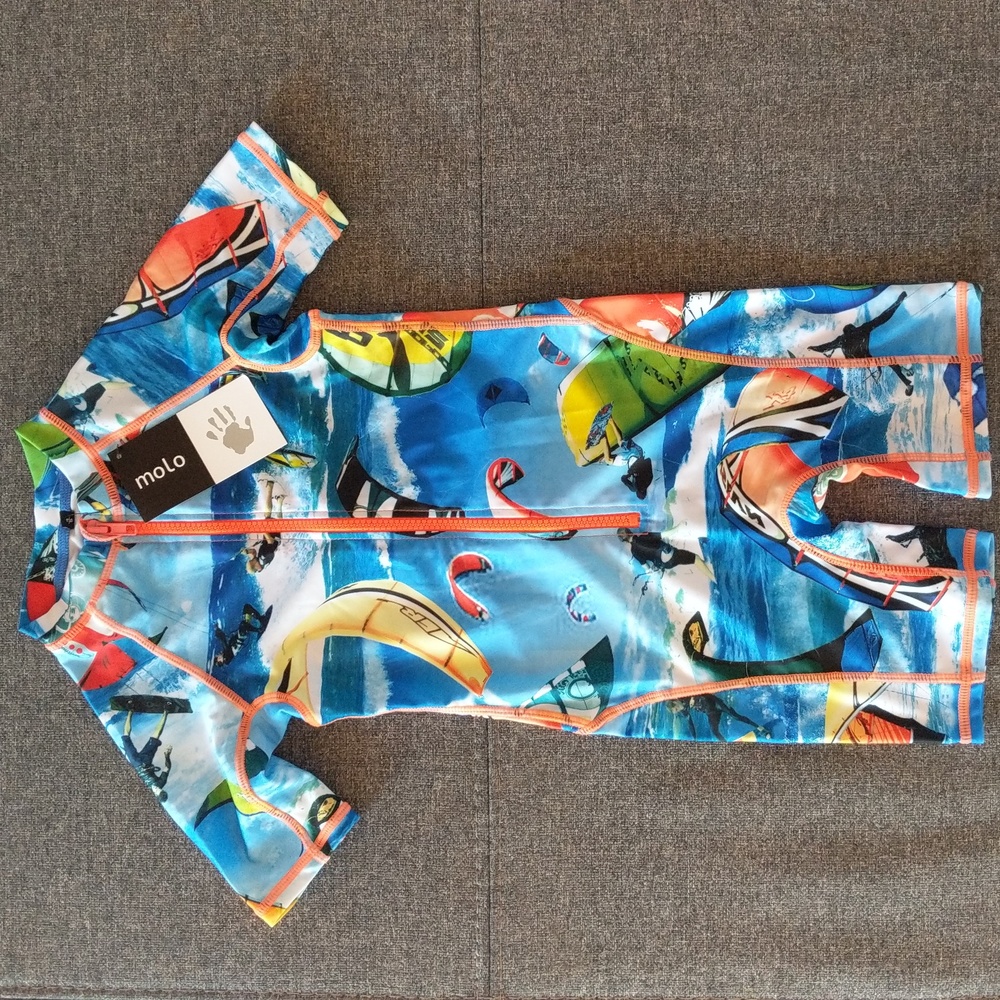NWT MOLO Passion One-piece Rashguard Kids UV Swimsuit